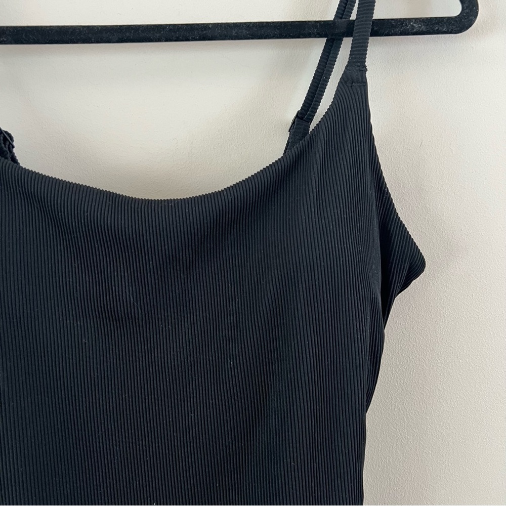 Aerie ribbed Black One Piece Swimsuit NWT size XL - Picture 3 of 8